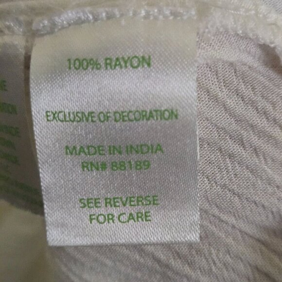 Lilly Pulitzer Dahle Embroidered Tunic Top White Neon Size L - Picture 7 of 7